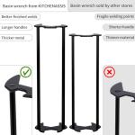 2pcs Multifunctional Basin Wrench Set for Tight Spaces