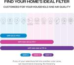 16x25 Air Filter MERV 8, 6 Pack