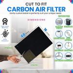 Activated Carbon Filter Sheet - Cut to Fit 16"x48