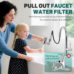 CECEFIN 720 Swivel Faucet Water Filter with Adapters