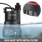 Tenzzola Portable Submersible Water Transfer Pump