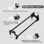 2pcs Multifunctional Basin Wrench Set for Tight Spaces