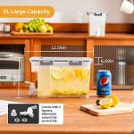 6L Cold Kettle with Faucet for Juices and Water