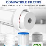 SimPure Inline Whole House Water Filter Housing