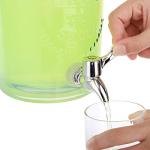 DEAYOU Glass Beverage Dispenser with Spigot, 0.8 Gallon