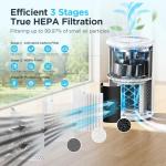 MOOKA H13 HEPA Air Purifier for Large Rooms