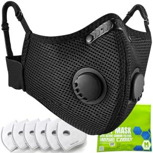 Breathable Reusable Dust Mask with Carbon Filters