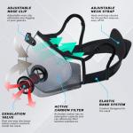 Breathable Reusable Dust Mask with Carbon Filters