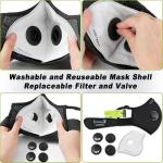 Breathable Reusable Dust Mask with Carbon Filters