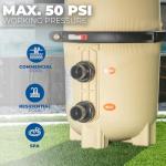 XtremepowerUS 48 sq ft Diatomaceous Earth Pool Filter