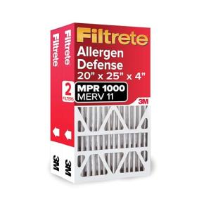 Filtrete Air Filter MERV 11, 2-Pack, 20x25x4