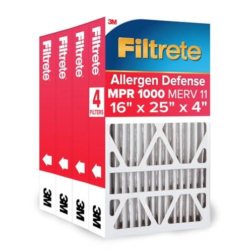 Filtrete 16x25x4 MERV 11 Air Filters 4-Pack