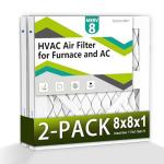 8x8x1 MERV 8 Air Filter (2-Pack)