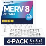 Hearthhub MERV 8 Furnace Air Filters 4 Pack