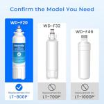 Waterdrop Refrigerator Water Filter Replacement Pack of 3