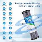 1 Micron 2.5" x 10" Carbon Water Filter 4-Pack