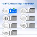 Waterdrop UKF8001 Refrigerator Water Filter 4 Pack