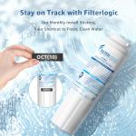 Filterlogic UKF8001 Refrigerator Water Filter Replacement Pack