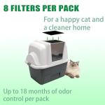 8 Charcoal Filters for Van Ness Litter Boxes