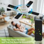 WERPEKA 10-Pack Coconut Carbon Ceiling Fan Filters