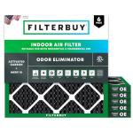 Filterbuy 10x10x1 MERV 10 Air Filters - 6-Pack