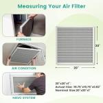 Washable 20x20x1 Electrostatic Furnace Filter, MERV 8