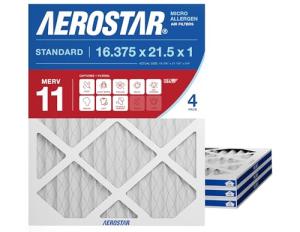 Aerostar MERV 11 Air Filter 16x21.5, 4-Pack