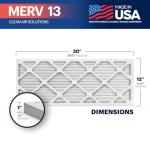 BNX TruFilter 12x30x1 MERV 13 Air Filters 4-Pack