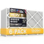 BNX TruFilter MERV 11 12x20x1 Air Filters - 6-Pack