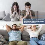 10-Pack Activated Carbon Ceiling Fan Blade Filters