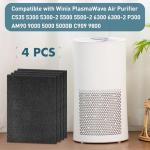 Pangda 4 Pack Activated Carbon Pre Filters for Winix