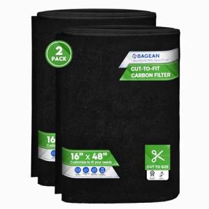 Activated Carbon Filter Sheet 16” x 48” (2-Pack)