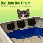 Cat Litter Box Activated Charcoal Filters - 6 Pack