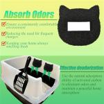 Cat Litter Box Activated Charcoal Filters - 6 Pack