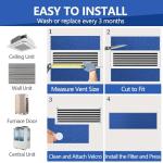 Reusable Air Filter 20x30x0.5, MERV 6, 2 Pack