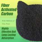 Cat Litter Box Activated Charcoal Filters - 6 Pack