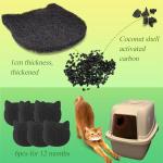 Cat Litter Box Activated Charcoal Filters - 6 Pack