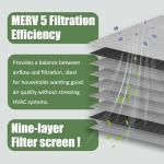 Washable Aluminum Electrostatic Air Filter 20"x25