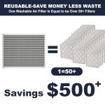 20x25x1 Washable Electrostatic Air Filter MERV 8