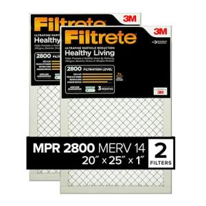 Filtrete 20x25x1 MERV 14 Air Filter 2-Pack