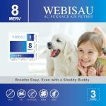 WEBISAU 12x12 Air Filter MERV 8 - 2 Pack