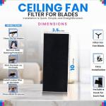 Coconut Shell Ceiling Fan Filters - 10 Pack