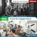 Ceiling Fan Filters - 10 Pack Activated Carbon Pads