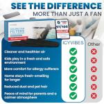 Ceiling Fan Filters - 10 Pack Activated Carbon Pads