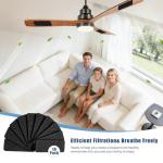 FreshOasis 10 Pack Activated Carbon Ceiling Fan Filters