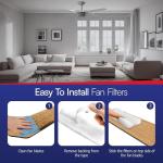 BioStrike Easy-Attach Ceiling Fan Blade Filters