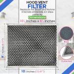 Stove Hood Vent Filter 10.5" x 8.8" - 2-Pack