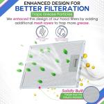 Bagean Range Hood Filter Replacement, 2-Pack