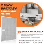 2026 Upgrade Aluminum Range Hood Filter 2 Pack
