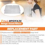 2026 Upgrade Aluminum Range Hood Filter 2 Pack